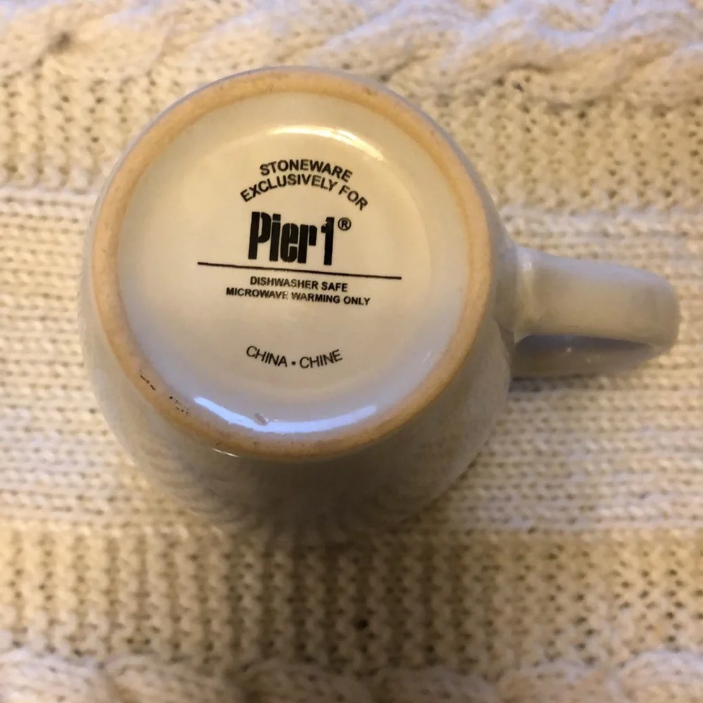 Pier 1 Stoneware “tea” Mug